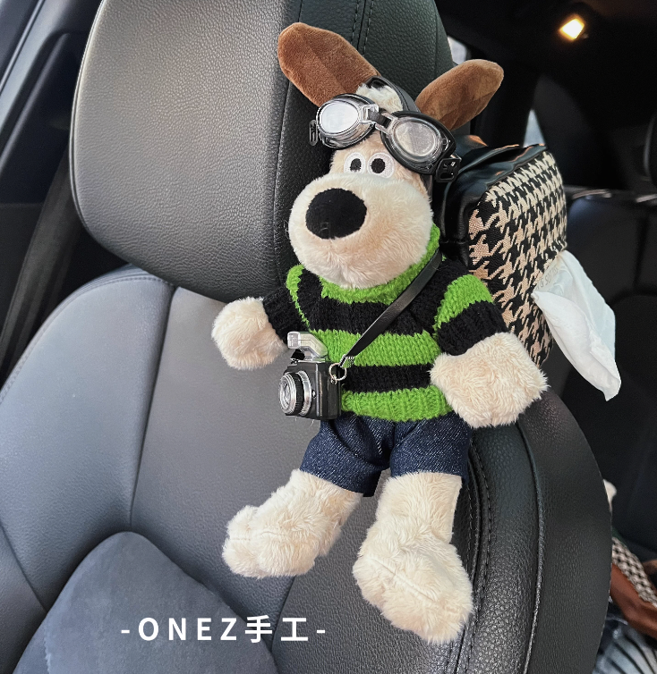 Dog The Explorer Handmade Car Tissue Holder