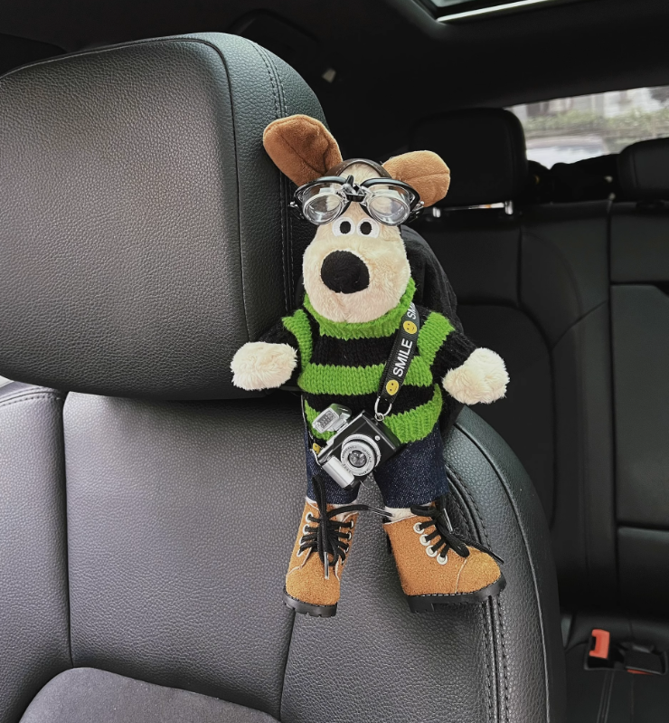 Dog The Explorer Handmade Car Tissue Holder