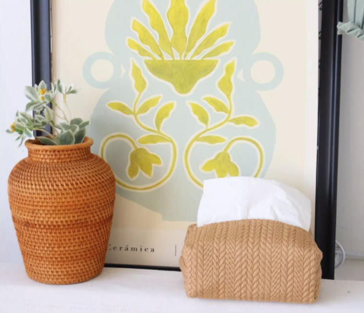 Wheat Pattern Car Tissue Holder