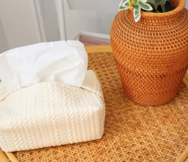 Wheat Pattern Car Tissue Holder