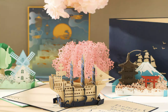 Creative 3D/Light-Up Cards for Birthday, Holiday, Valentines, Anniversary, Graduation