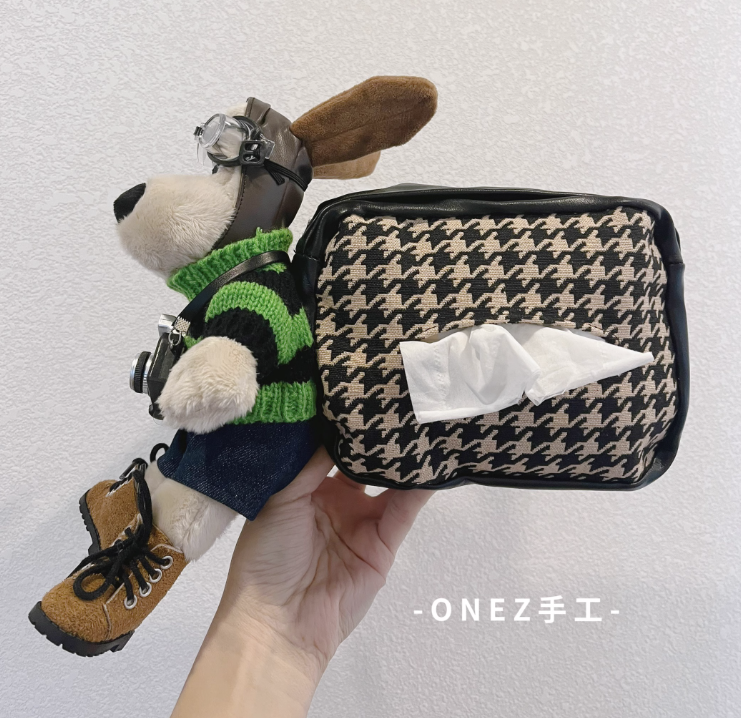 Dog The Explorer Handmade Car Tissue Holder
