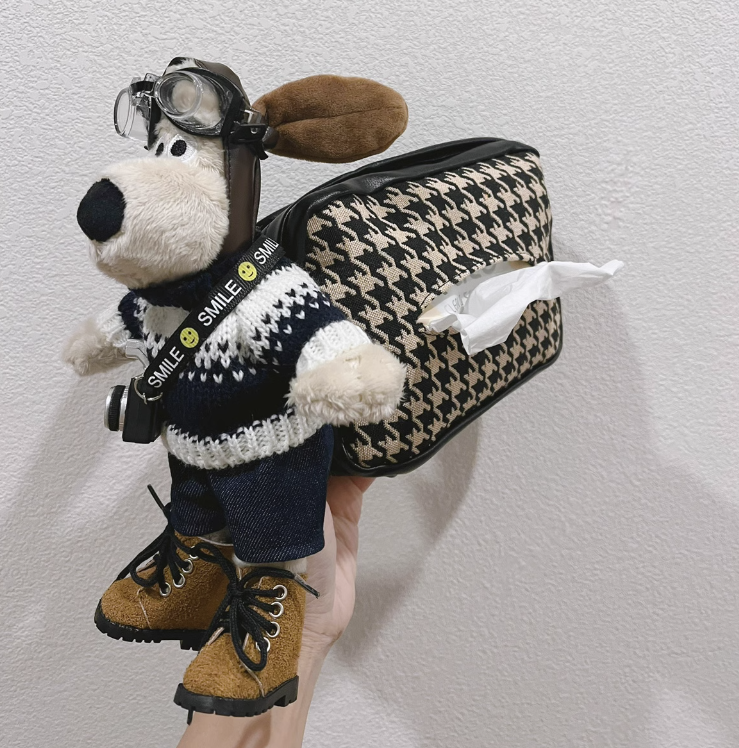Dog The Explorer Handmade Car Tissue Holder