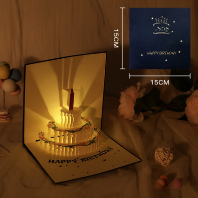 Creative 3D/Light-Up Cards for Birthday, Holiday, Valentines, Anniversary, Graduation