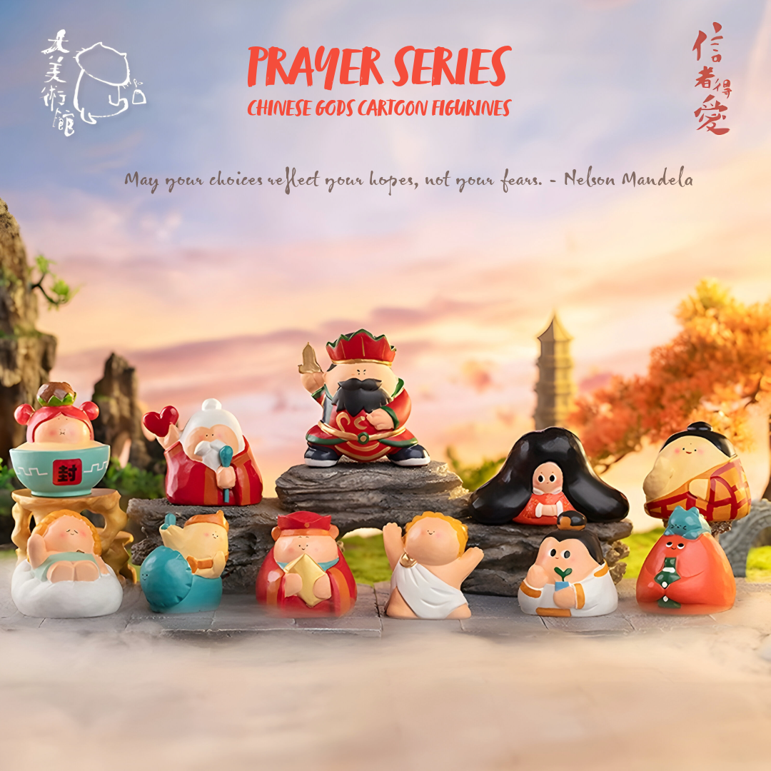 Prayer Series Cartoon Gods Figurines by BigGallery