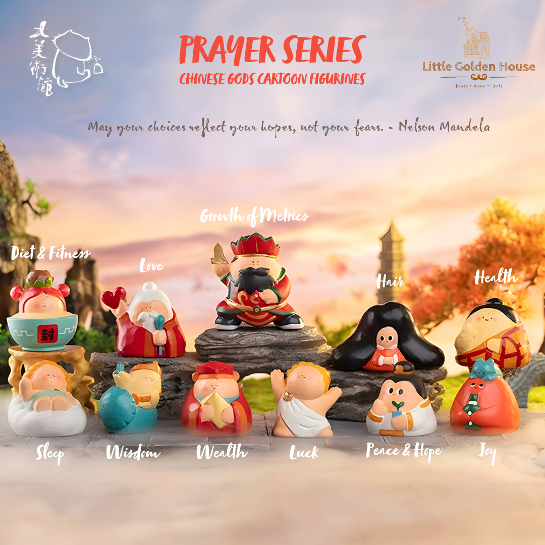 Prayer Series Cartoon Gods Figurines by BigGallery